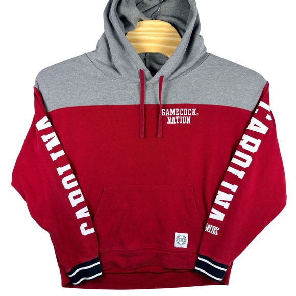 PINK Victoria's Secret Tops - PINK Victoria's Secret Hoodie Women Medium Red Gray Gamecock Nation NCAA